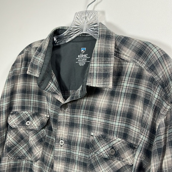 Kuhl Men’s Plaid Button Down long sleeve shirt size XXL. - Picture 2 of 8